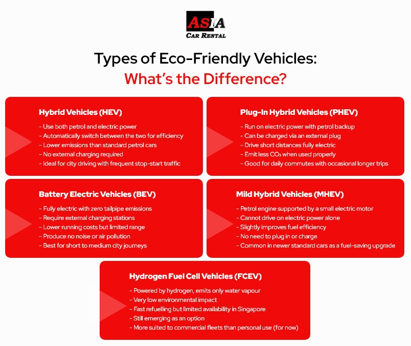 Types eco-friendly vehicles