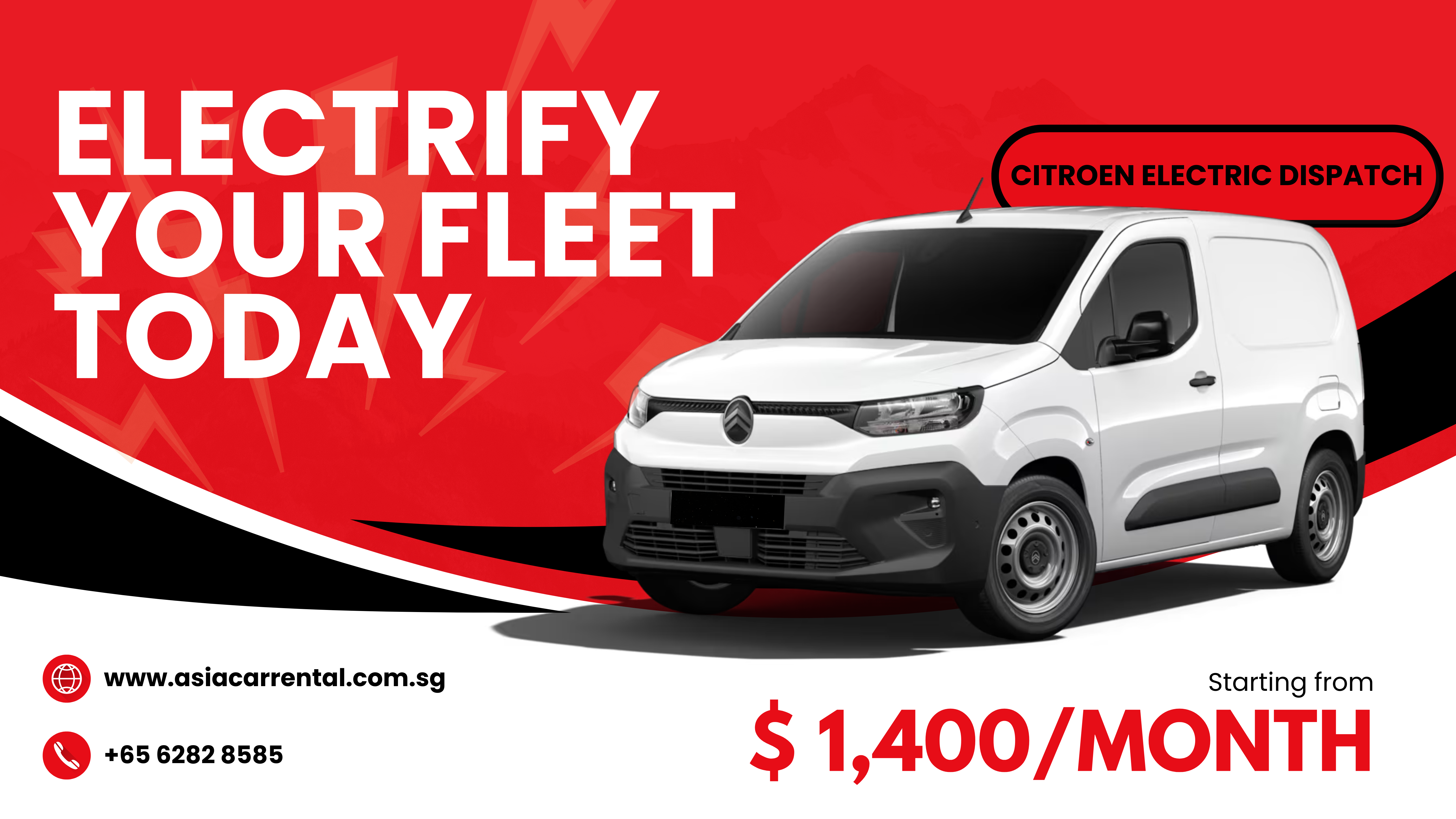 Electric van rental citroen e-dispatch